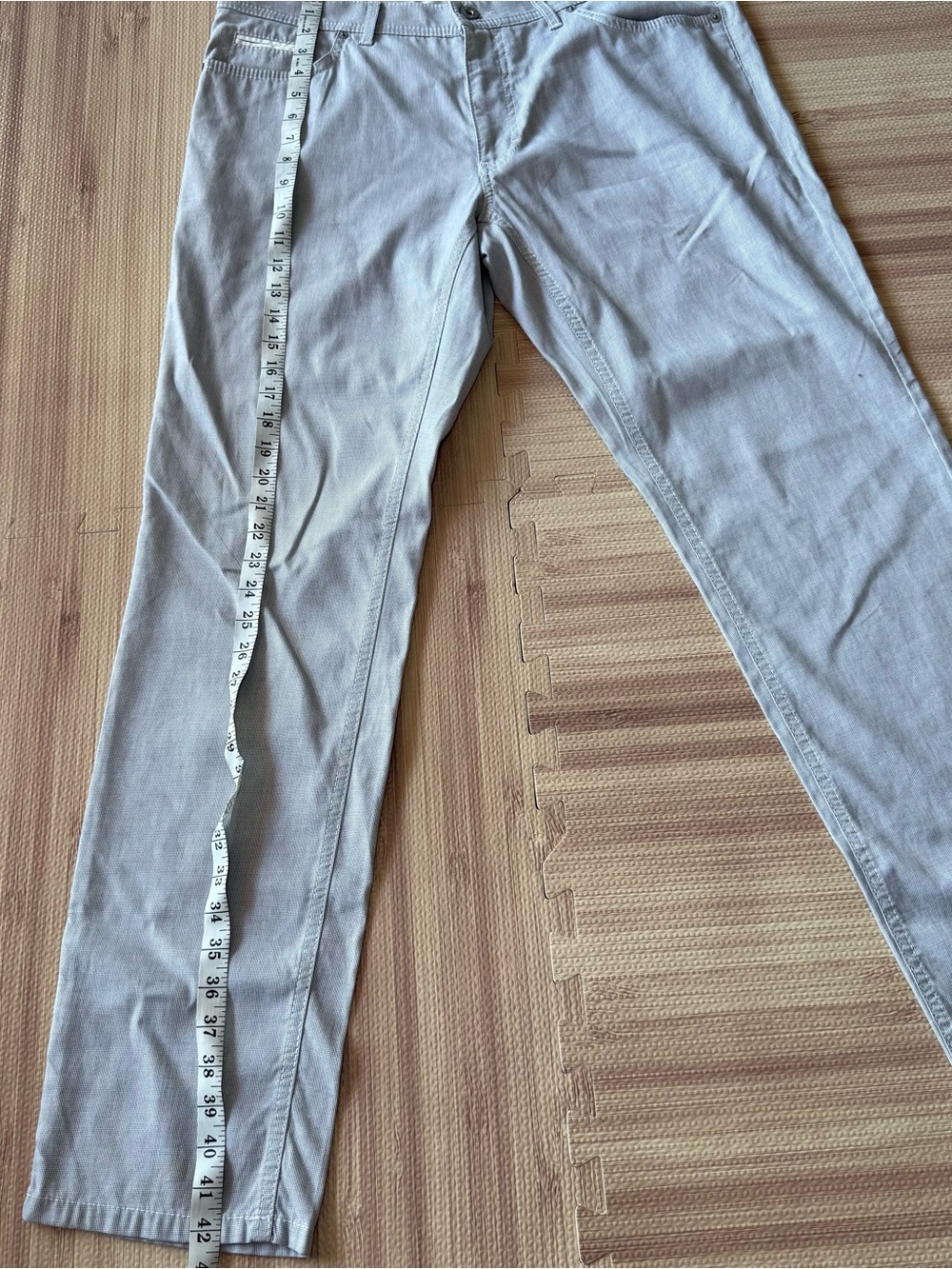 BRAX Cooper Fancy Men’s 36x32 Gray Stretch 5-Pocket Pants Regular Fit - Picture 8 of 12